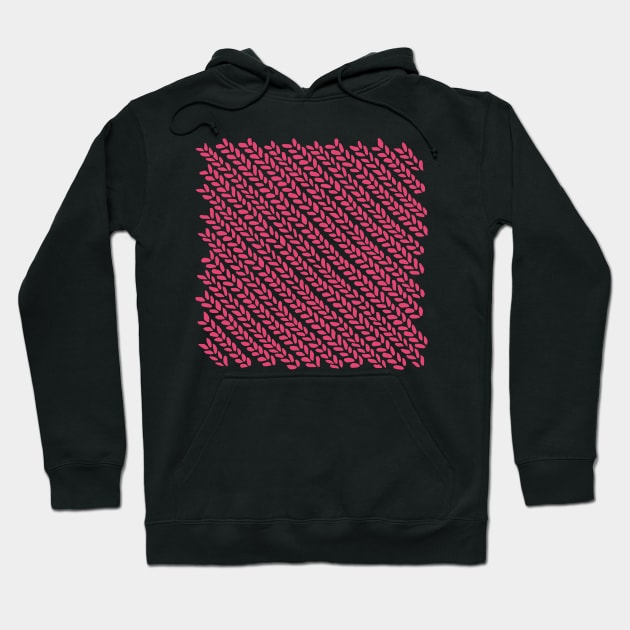 Knit Wave Raspberry Hoodie by ProjectM